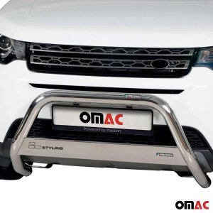 Land Rover Discovery Bull Bar - Omac - Steel 1Pc - Silver - '18-'25 Land Rover Discovery Bull Bar - Omac - Steel 1Pc - Silver - '18-'25
